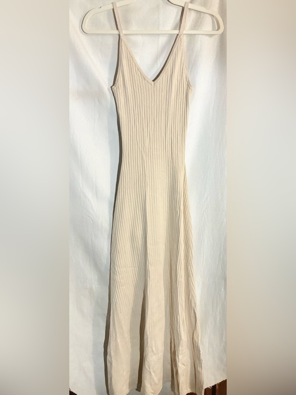 Caroline Constas Fit & Flare Knit Maxi Dress Sz XS Minimalist Wardrobe Staple